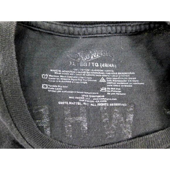 Hot Wheels Legends 2019 Tour T-Shirt Charlotte Black XL Car Enthusiast Tee - Picture 4 of 7